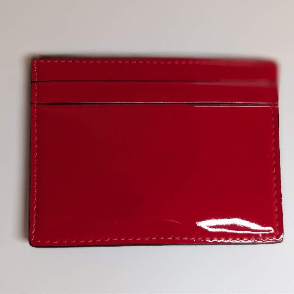 ✨ Kate Spade Crinkle Patent Cardholder – NWT (Bright Red) ✨ - Picture 5 of 7